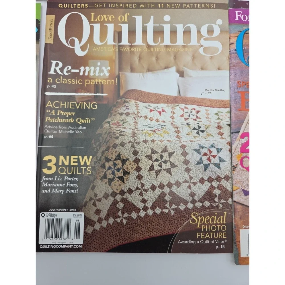 Love of Quilting Magazines Lot of 6 Issues From 2004-2018